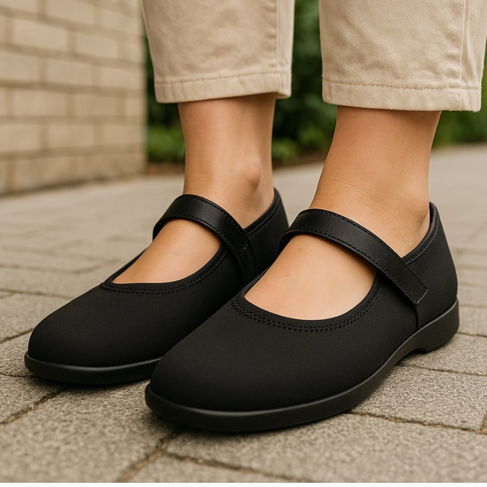 Sure fit Sydney black orthopedic Mary Janes specialty!